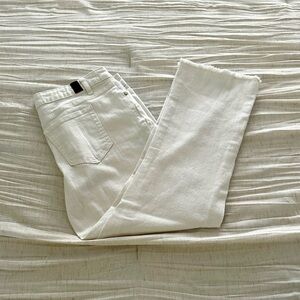 Off White Vera Wang Cropped Stretch Denim Jeans Sz 12